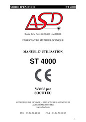 ASD ST 4000 Mode D'emploi