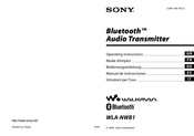 Sony Walkman WLA-NWB1 Mode D'emploi