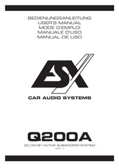 ESX Q200A Mode D'emploi