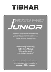 Tibhar Robo Pro Junior Mode D'emploi