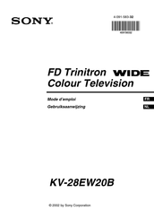 Sony KV-28EW20B Mode D'emploi