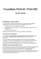 Acer TravelMate P245-M Guide Rapide