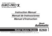 Euro-Pro Shark Automatic 8260 Manuel D'instruction