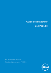 Dell P2014H Guide De L'utilisateur