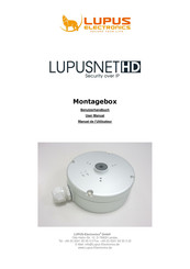 Lupus Electronics LupusNET HD Manuel De L'utilisateur