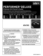 Weber Performer Deluxe Guide D'utilisation