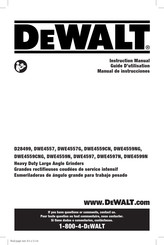 DeWalt DWE4559CNG Guide D'utilisation