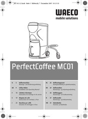 Waeco PerfectCoffee MC01 Instructions De Montage Et De Service