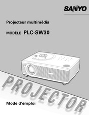 Sanyo PLC-SW30 Mode D'emploi