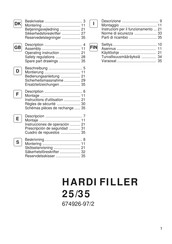 Hardi FILLER 25 Instructions D'utilisation
