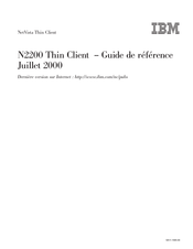 IBM N2200 Guide De Référence