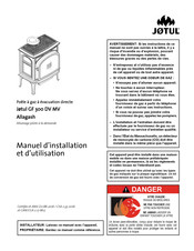 Jotul GF 300 DV MV Allagash Manuel D'installation Et D'utilisation