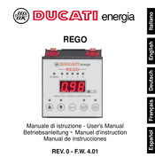 Ducati Energia REGO 5 Manuel D'instruction