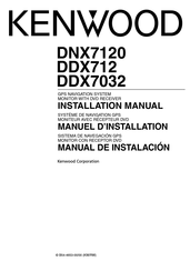 Kenwood DDX712 Manuel D'installation