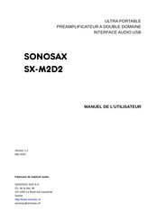 Sonosax SX-M2D2 Manuel De L'utilisateur