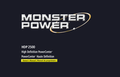 Monster Power High Definition PowerCenter HDP 2500 Manuel Du Propriétaire