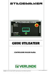 Verlinde Stagemaker RIGGER R4SRA Guide Utilisateur