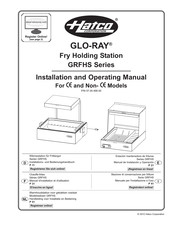 Hatco Glo-Ray GRFHS-PT16 Manuel D'installation Et D'utilisation