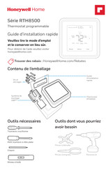 Honeywell Home RTH8500 Série Guide D'installation Rapide