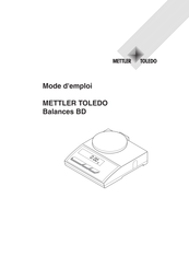 Mettler Toledo BD202 Mode D'emploi