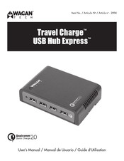 Wagan Tech Travel Charge USB Hub Express Guide D'utilisation