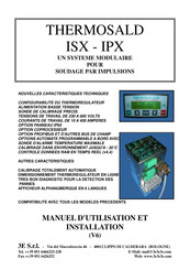 3E S.r.l. THERMOSALD IPX Manuel D'utilisation Et D'installation