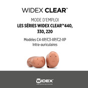 Widex Clear 220 C2-XP Mode D'emploi