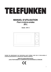 Telefunken MW-13 Manuel D'utilisation