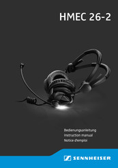 Sennheiser HMEC 26-2 Notice D'emploi