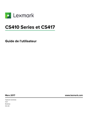 Lexmark CS417 Série Guide De L'utilisateur