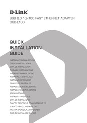 D-Link DUB-E100 Guide D'installation