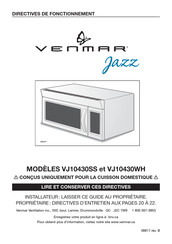 Venmar VJ10430WH Directives De Fonctionnement