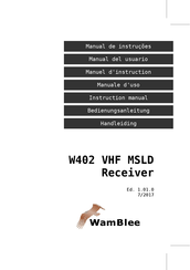 WamBlee W402 VHF MSLD Manuel D'instruction