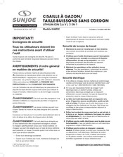 sunjoe HJ602C Manuel D'utilisation