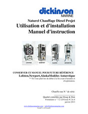 Dickinson marine ALASKA Manuel D'instructions