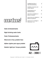 Vetus WTANK215 Instructions D'installation Et D'utilisation
