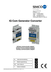 ITW Simco-Ion IQ Easy Notice D'utilisation