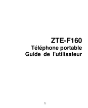 Zte F160 Guide De L'utilisateur