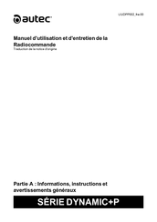 Autec DYNAMIC+P Série Manuel D'utilisation Et D'entretien