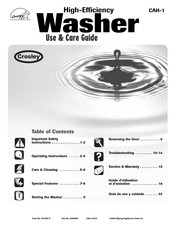 Crosley CAH-1 Guide D'utilisation Et D'entretien