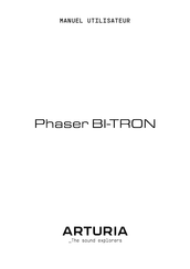 Arturia Phaser BI-TRON Manuel Utilisateur