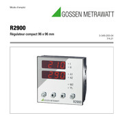 Gossen MetraWatt R2900 Mode D'emploi