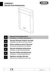 Abus FUSG50101 Instructions D'installation Et D'utilisation