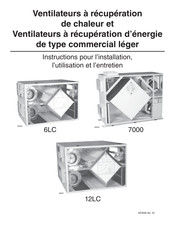 Venmar VB0001 Instructions Pour L'installation, L'utilisation Et L'entretien