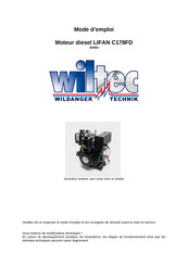 WilTec 92454 Mode D'emploi