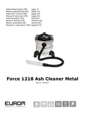 EUROM Force 1218 Ash Cleaner Metal Manuel D'instruction