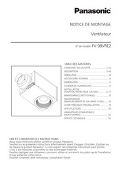 Panasonic FV-08VRE2 Notice De Montage