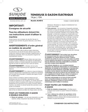 sunjoe MJ401E Manuel D'utilisation