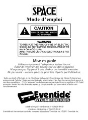 Eventide Space Mode D'emploi