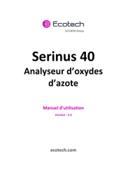 Ecotech Serinus 40 Manuel D'utilisation